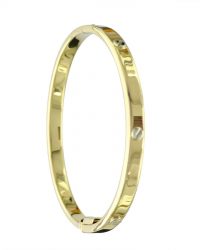 9ct-Gold Simple-Style Love-Bangle BN13NV