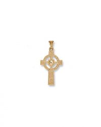 9ct-Gold Engraved-Celtic Cross CX0022