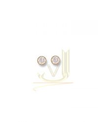 9ct-Gold 6mm-Cz-Rubover Studs ST0030
