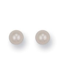 9ct-Gold 5mm-Cultured-Pearl Studs ST0070