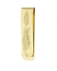 9ct-Gold Hand-Engraved Money-Clip YGHEEG