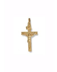 9ct-Gold Scroll-Crucifix Cross CX0034