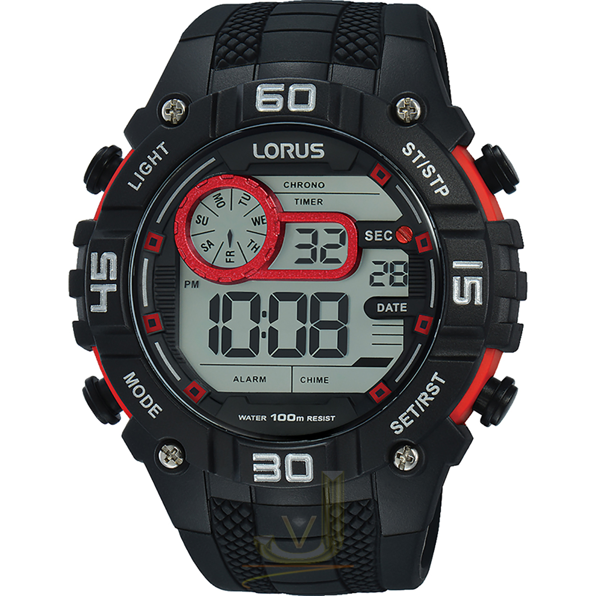 how to set lorus digital watch