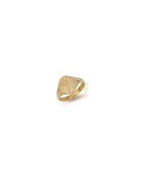 9ct-Gold Engraved-Oval-Signet Ring R118