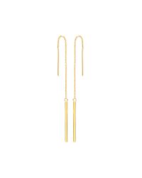 Y/G Bar-Chain Threader-Earrings ER1570