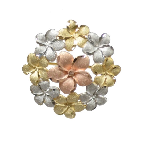 9ct-Gold Floral Brooch-Pin MM0563Q