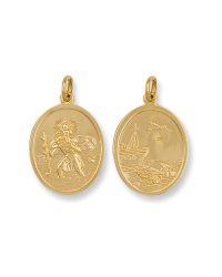 9ct-Gold Double-Sided St-Christopher SM0037