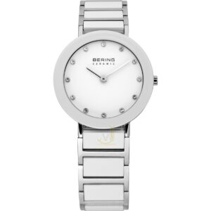 Bering 29mm White Ceramic Ladies Watch