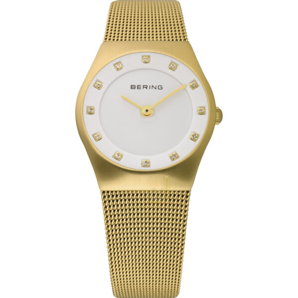 Bering Cream Dial IP Gold Ladies Watch