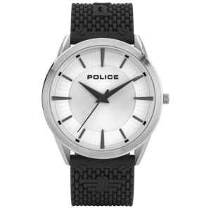 Police Patriot White and Silver Dial Watch