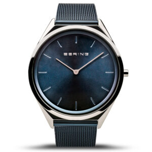 Bering 39mm Ultra Slim Blue Dial Watch