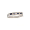 18ct-Gold Diamond/Sapphire Eternity-Ring 175018abc