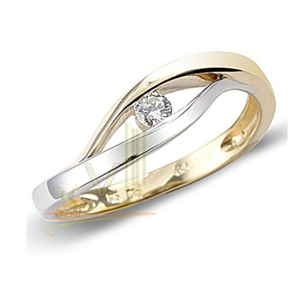 Diamond Crossover Ring 1T19D