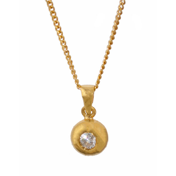 18ct Diamond Pendant-Chain VJ2297