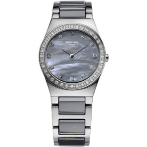 Bering Ceramic Swarovski Crystal Ladies Watch