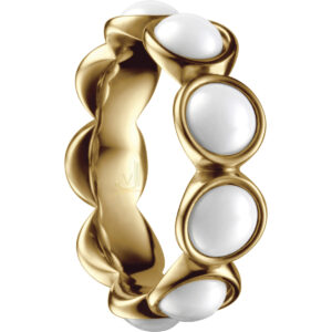 Bering White Ceramic Bubble Ring