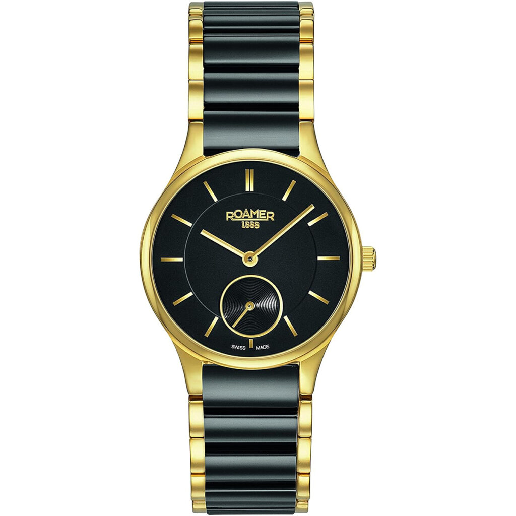 Roamer Ceraline Black Ceramics Ladies Watch 677855-48-55-60