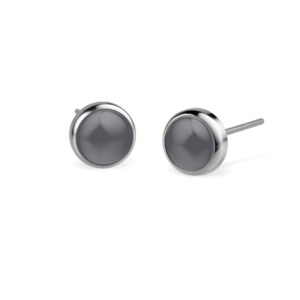 Bering Time Bubble Grey Ceramic Earring