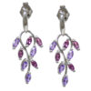 Rhodolite/Amethyst Earrings 7N62WMU