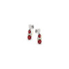 9ct-Gold Diamonds-Ruby Drop-Earrings 7Z49WDR