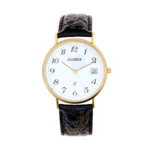 Jean Pierre Gold Arabic Numeral Gents Watch