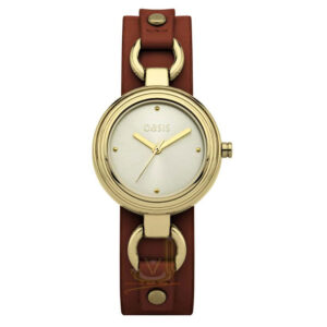 Oasis Leather Cuff Style Strap Ladies Watch