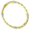 9ct-Gold Twisted Bangle BN0117