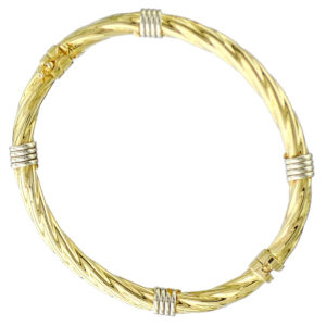 9ct Gold Twisted Bangle