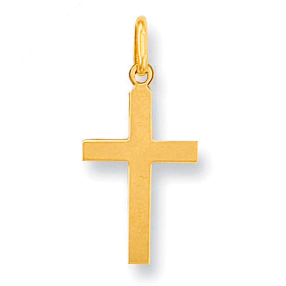 9ct Gold Plain Cross pendant