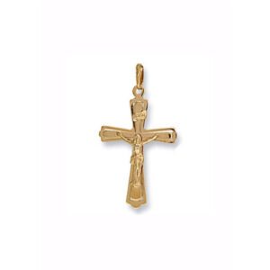 9ct-Gold Scroll-Crucifix Cross CX0038