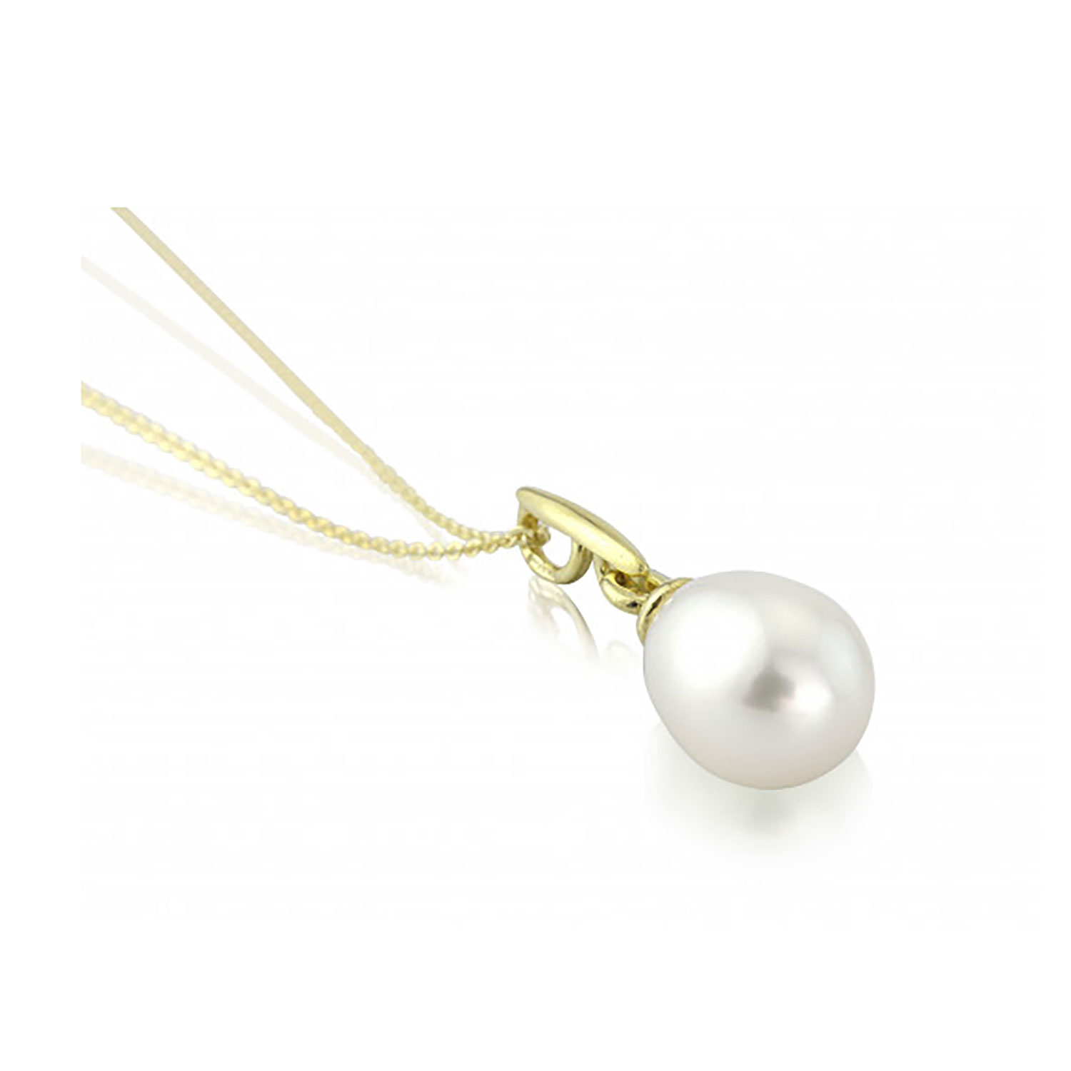 9ct-Yellow-Gold Pearl Pendant-Necklace - Vinson Jewellers