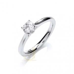 Certificated-Diamond Solitaire-Ring DR0891