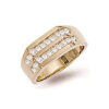 9ct-Gold Diamond Gents-Ring DR0105