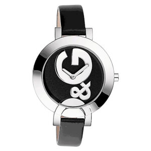 DandG HOOP LA Black Dial Ladies Watch