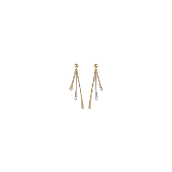 Gold Long-drop Earrings ER1090