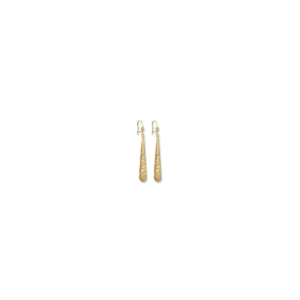 Gold Drumstick Drops Earrings