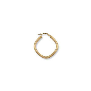9ct-Gold Squircle Hoop-Earrings ER0384