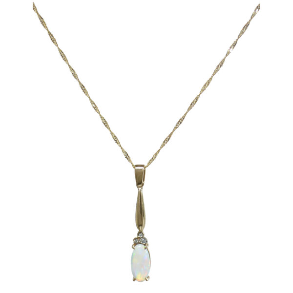 Opal Diamond pendant-Chain GC916PT313