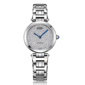 Rotary Kensington Pave Dial Ladies Watch