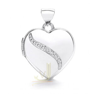 Heart Shape Locket With Diamond