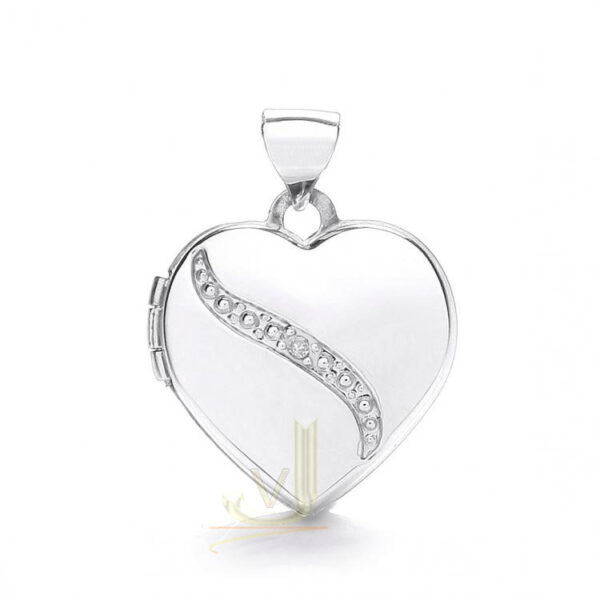 Heart-Shape Locket With-Diamond LK0162