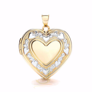 9ct-Gold Heart-Shape Locket LK0171