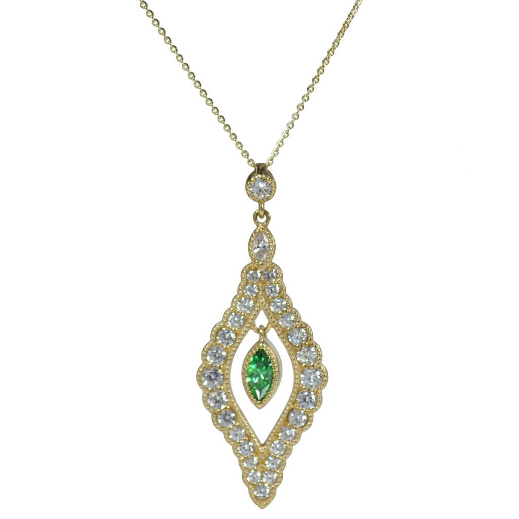 Gold Leaf Pendant Chain MM6K26GCZ