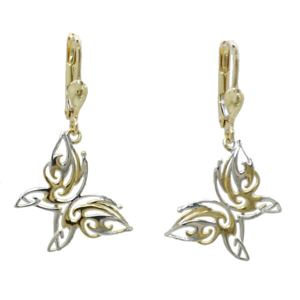 9ct-Gold Butterfly-Drop Earrings MM8877Q