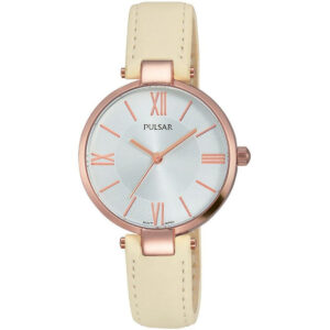 Pulsar Cream Leather Ladies Watch