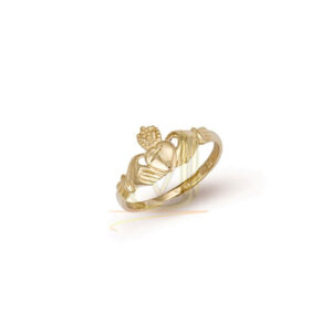 9ct-Gold Baby Claddagh-Ring R0088