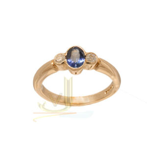 Diamond/Sapphire Trilogy Ring R1008KSU