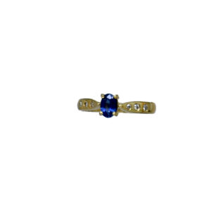 Kentucky Blue and Diamond Ring