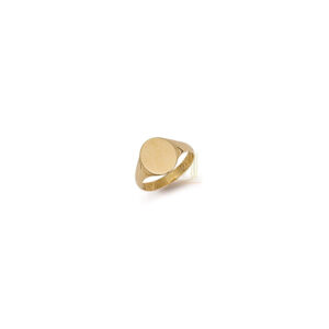 9ct Gold Plain Oval Signet Ring