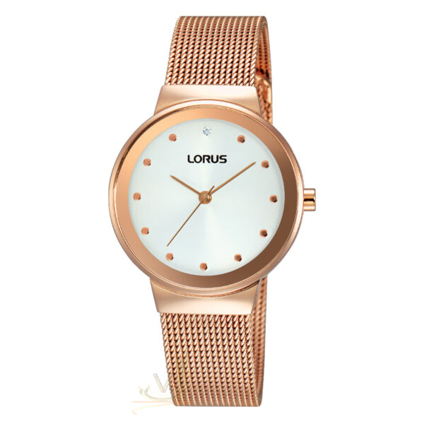 Lorus Rose-Gold Bracelet-Watch RG266JX9